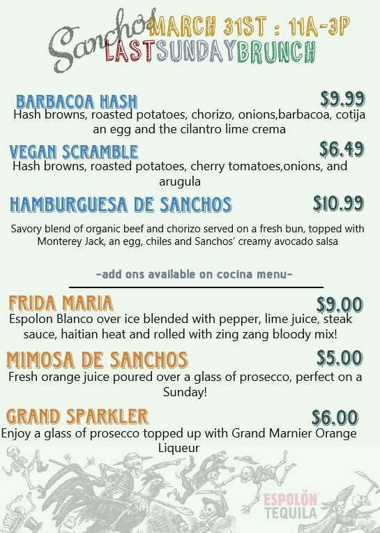 Sanchos Sunday Brunch